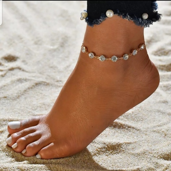 Jewelry - Chain charm ankle bracelet